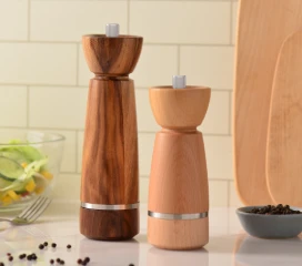 wooden salt and pepper mill